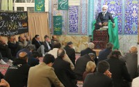 با حضور آیت الله معلمی ، همایش میثاق با شهیدان ، بیعت با رهبری در مسجد جامع فریدونکنار برگزار شد