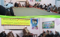 حضور آیت الله معلمی در نشست جامعه روحانیت شهرستان سیمرغ